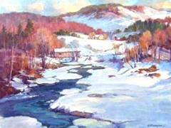 January Thaw, VT 
16 X 20 oil on linen canvas
Price upon request
