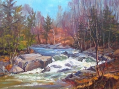 Rushing Stream 
20 X 24  oil on linen canvas
Price upon request