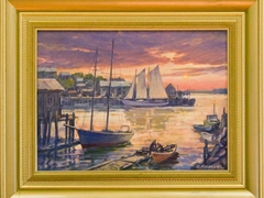 SOLD Sunset at Smith Cove 
12 X 16  oil on linen canvas
Price upon request