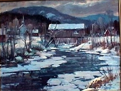 SOLD Winter in the Valley 
12 X16  oil on linen canvas
Price upon request