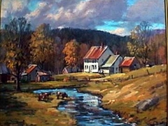 Wilken's Farm VT 
16 X 20  oil on linen canvas
Price upon request